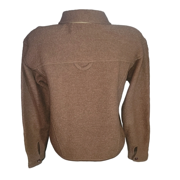 Mac & Jac Light Brown Wool Shacket M - Picture 6 of 7